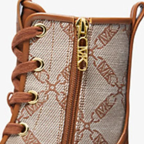 $106 NWT MICHAEL KORS Natural/Luggage Signature Boot - Picture 8 of 10